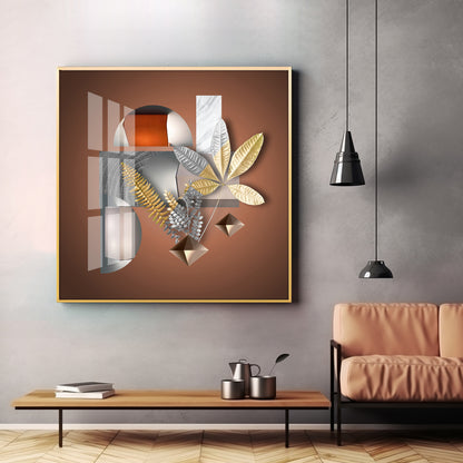 Nature's Luxe Harmony Premium Acrylic Square Wall Art