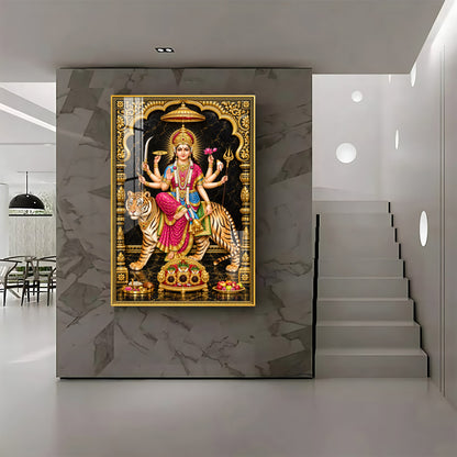 Jagdamba Premium Acrylic Vertical Wall Art