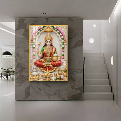 Goddess Annapurna Premium Acrylic Vertical Wall Art