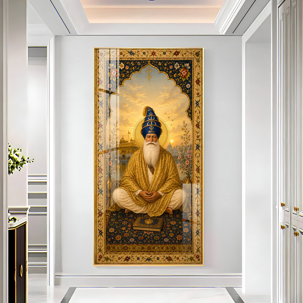 Divine Guru Ram Das Ji Premium Acrylic Vertical Wall Art