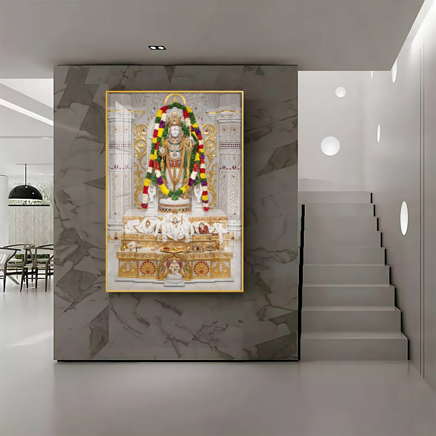 Divine Ram Lalla Premium Acrylic Vertical Wall Art
