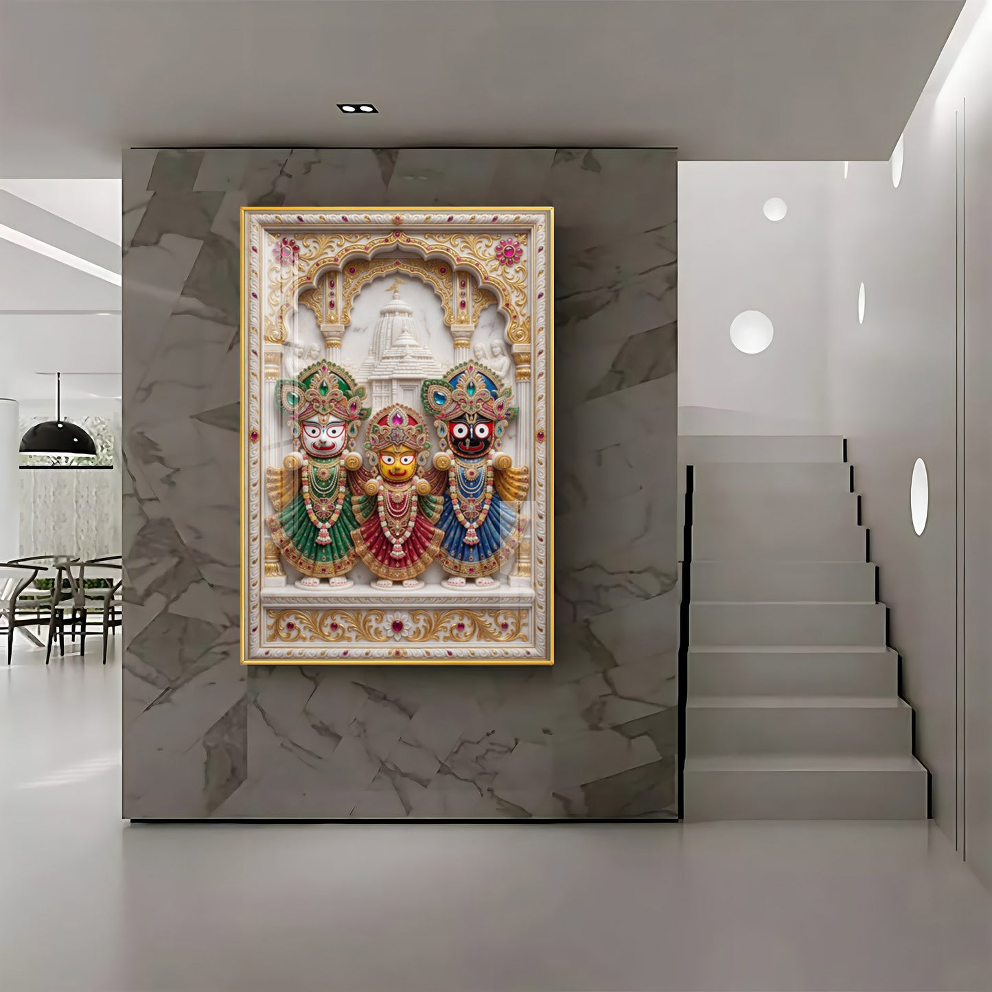 Lord Of Jagannath Puri Premium Acrylic Vertical Wall Art