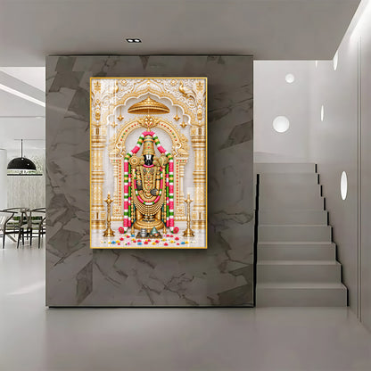 Spiritual Tirupati Balaji Premium Acrylic Vertical Wall Art