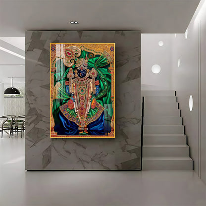 Lord Dwarkadhish Premium Acrylic Vertical Wall Art