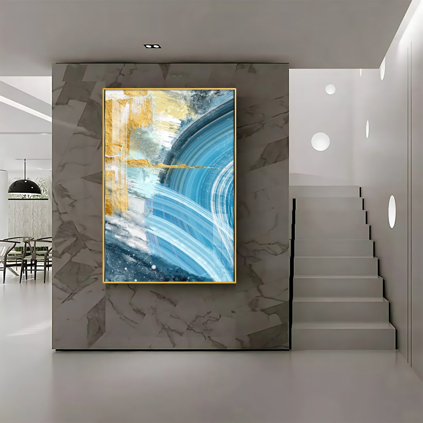 Celestial Wave Premium Acrylic Vertical Wall Art