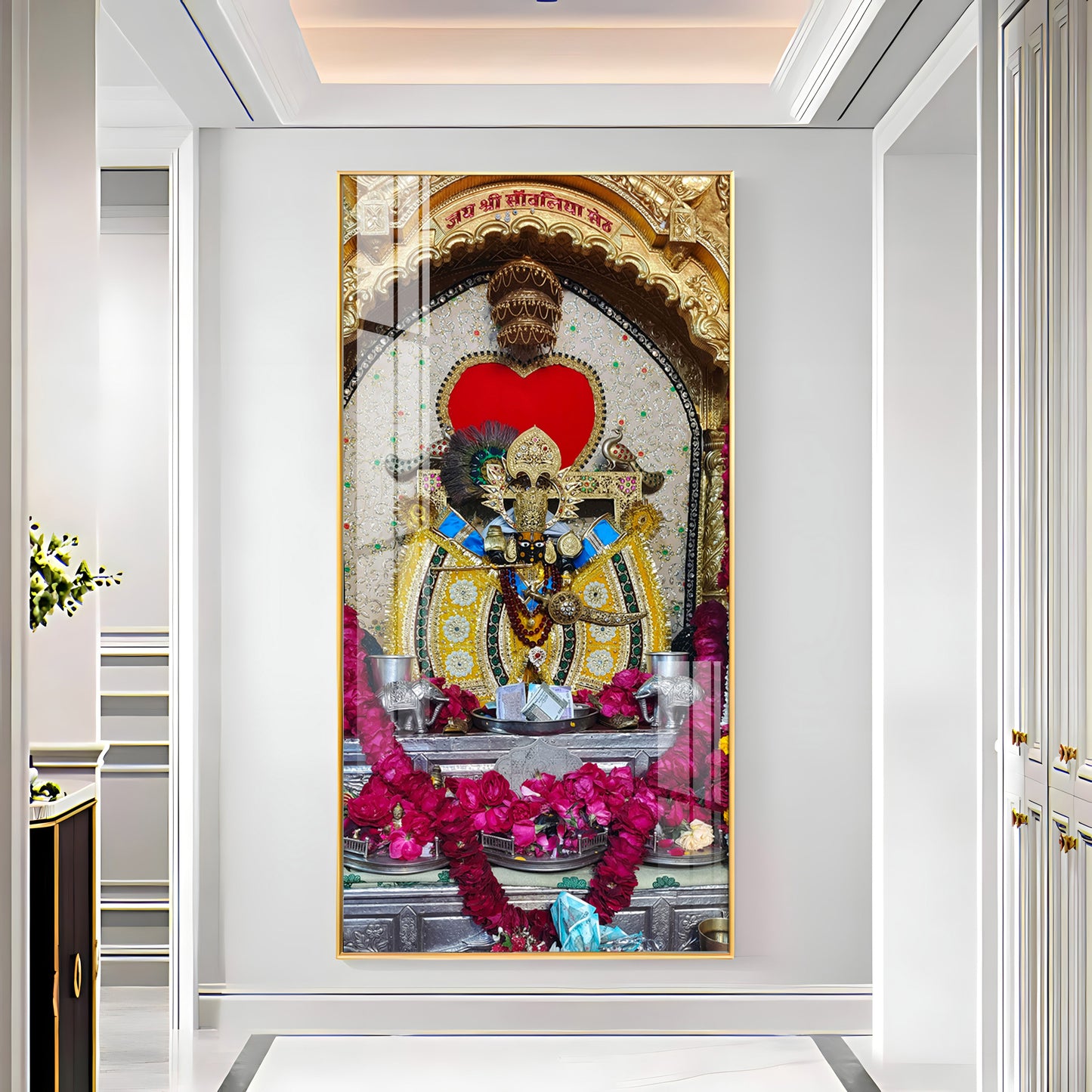 Shri Sanwaliya Seth Ji Premium Acrylic Vertical Wall Art