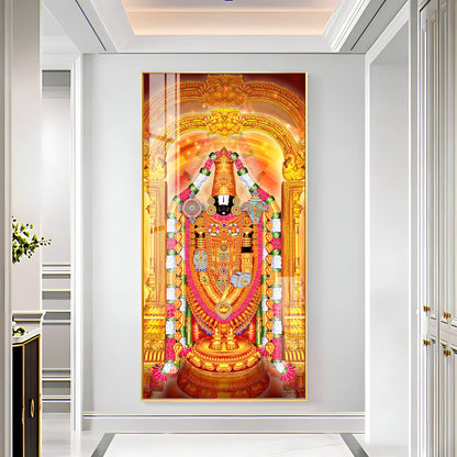 Shree Tirumala Deva Premium Acrylic Vertical Wall Art