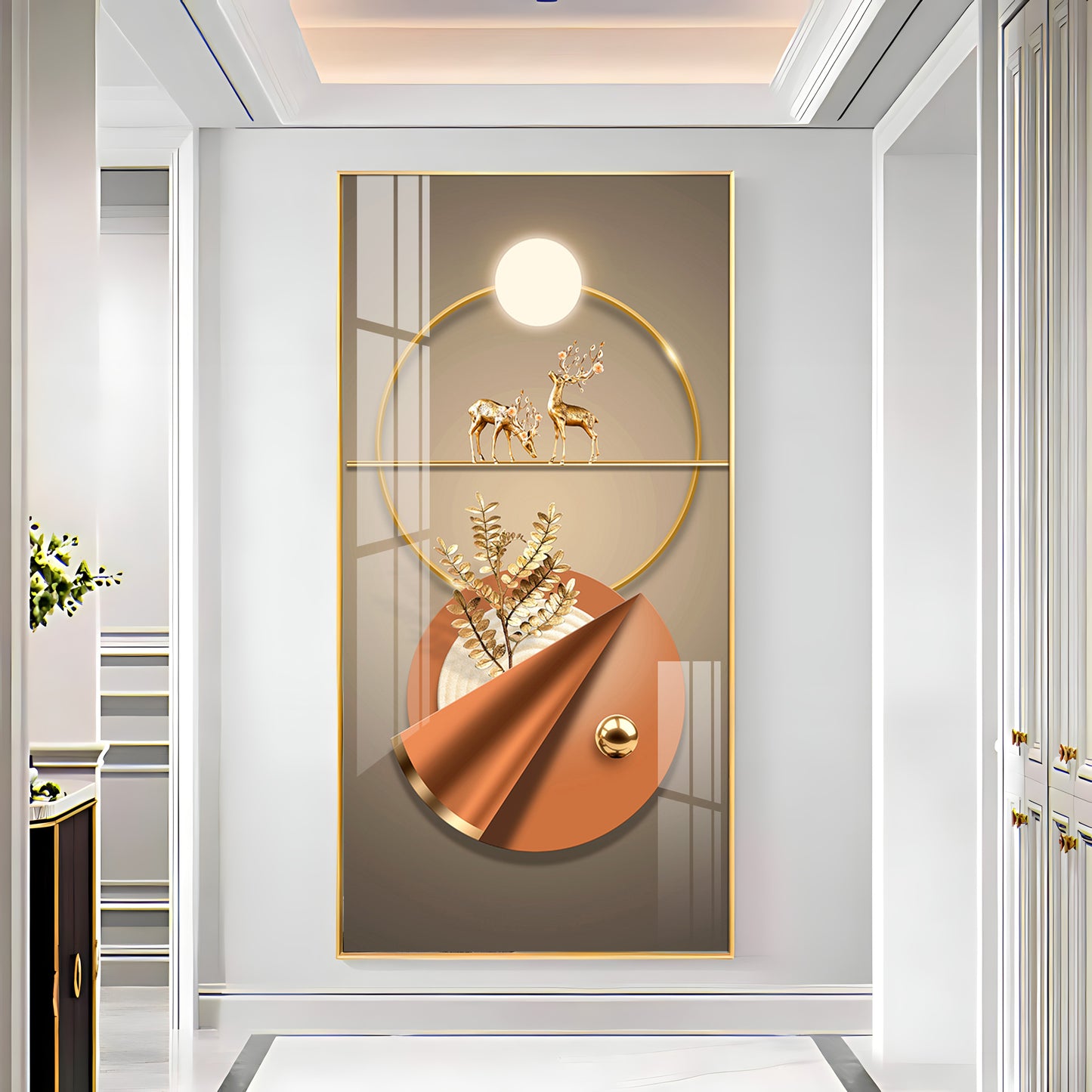 Hallway Elegance Premium Acrylic Vertical Wall Art