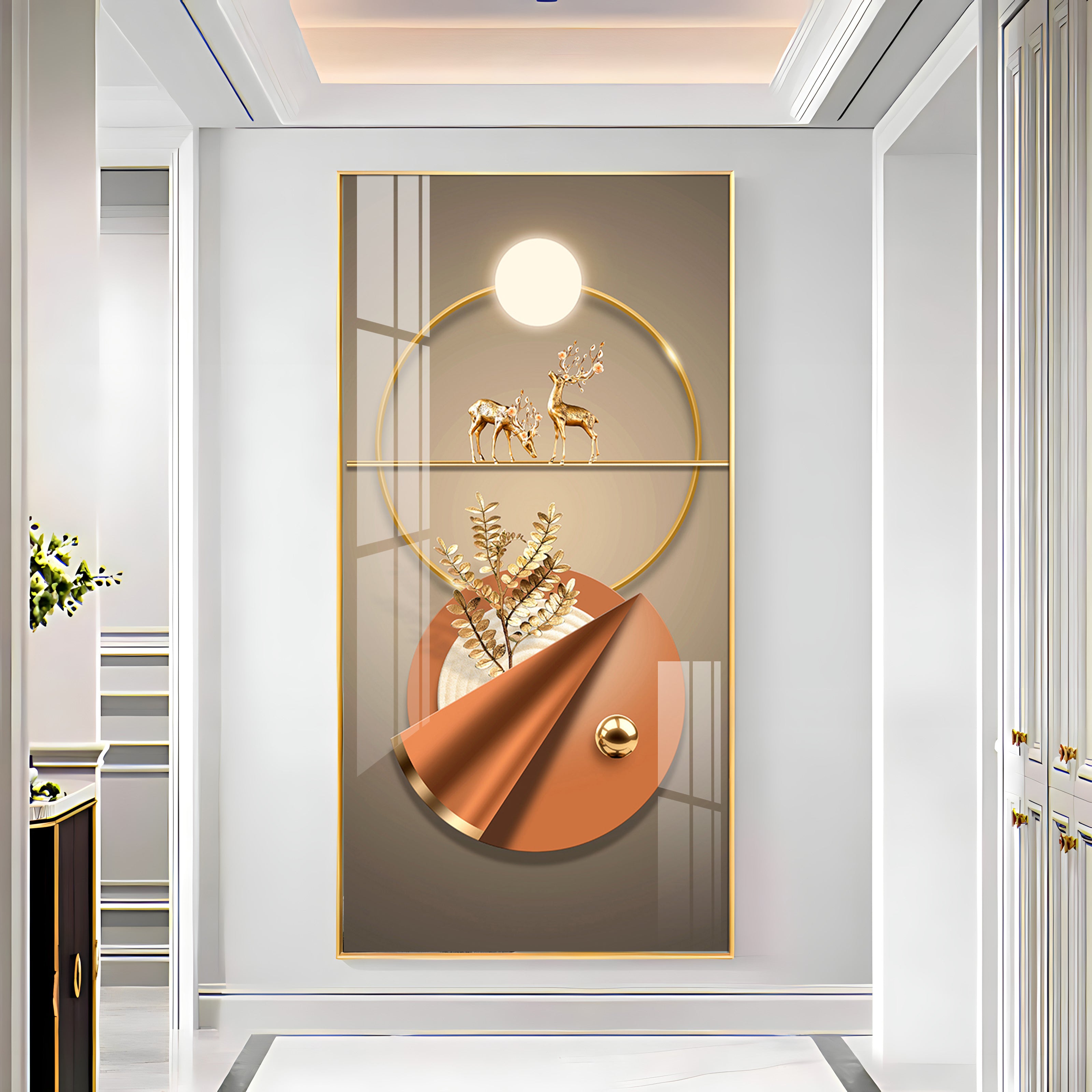 Hallway Elegance Premium Acrylic Vertical Wall Art