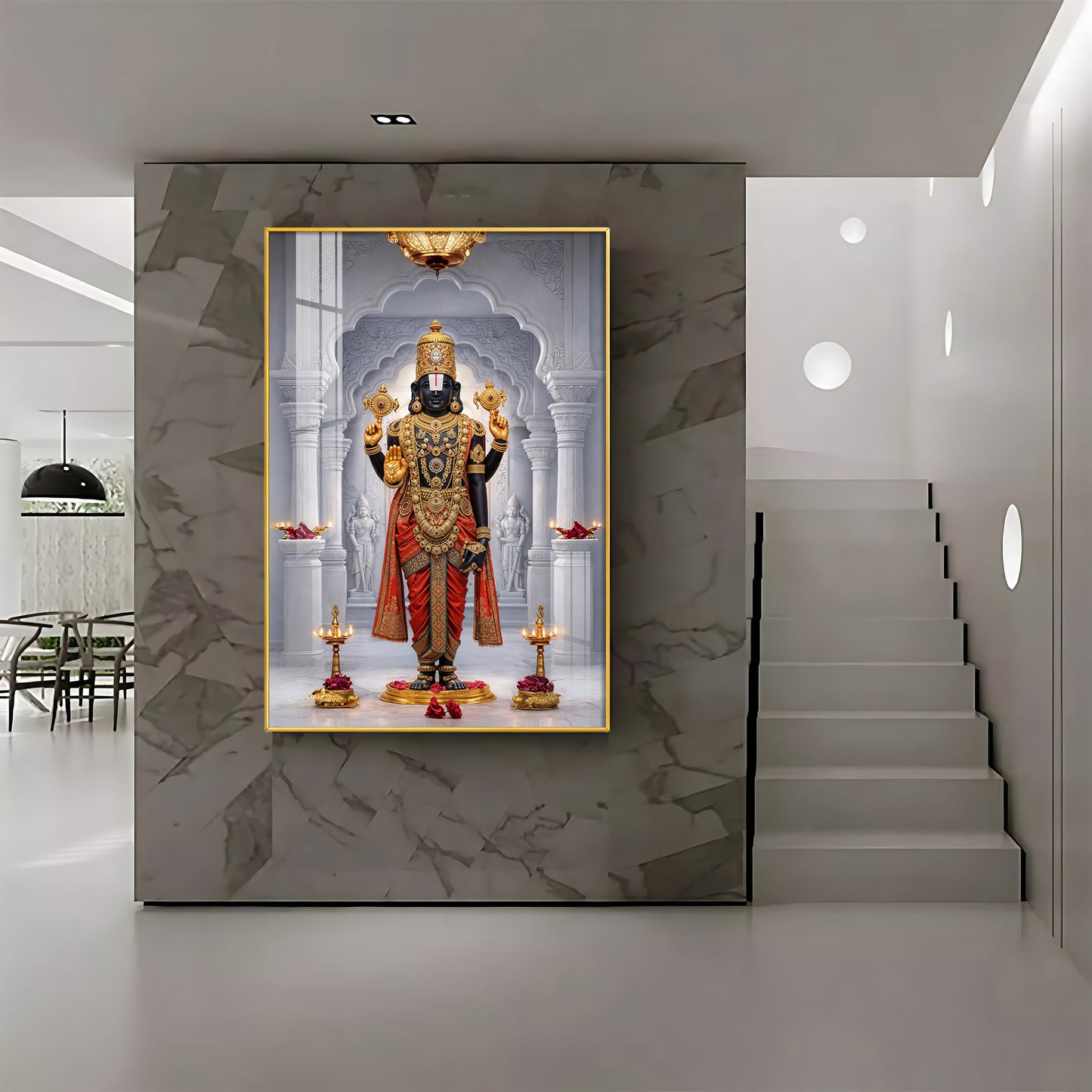 Lord Venkateswara Premium Acrylic Vertical Wall Art