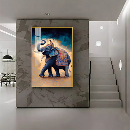 Decorated Asian Elephant Premium Acrylic Wall Art