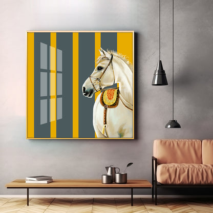 Elegant Horse Premium Acrylic Square Wall Art