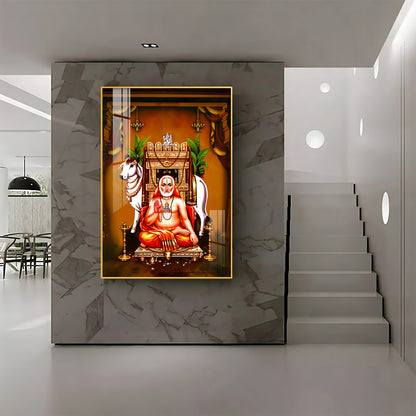 Sri Raghavendra Swamy Premium Acrylic Vertical Wall Art