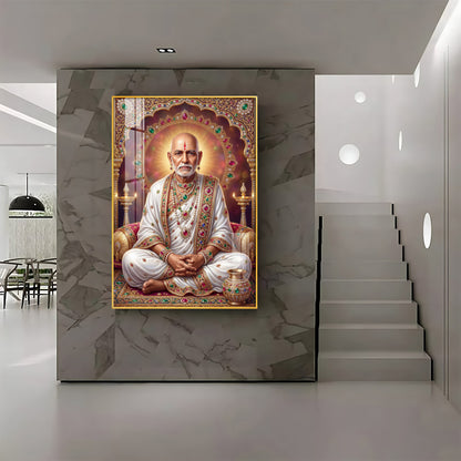 Shree Swami Samarth Maharaj Premium Acrylic Vertical Wall Art