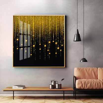 Gold Star Premium Acrylic Square Wall Art