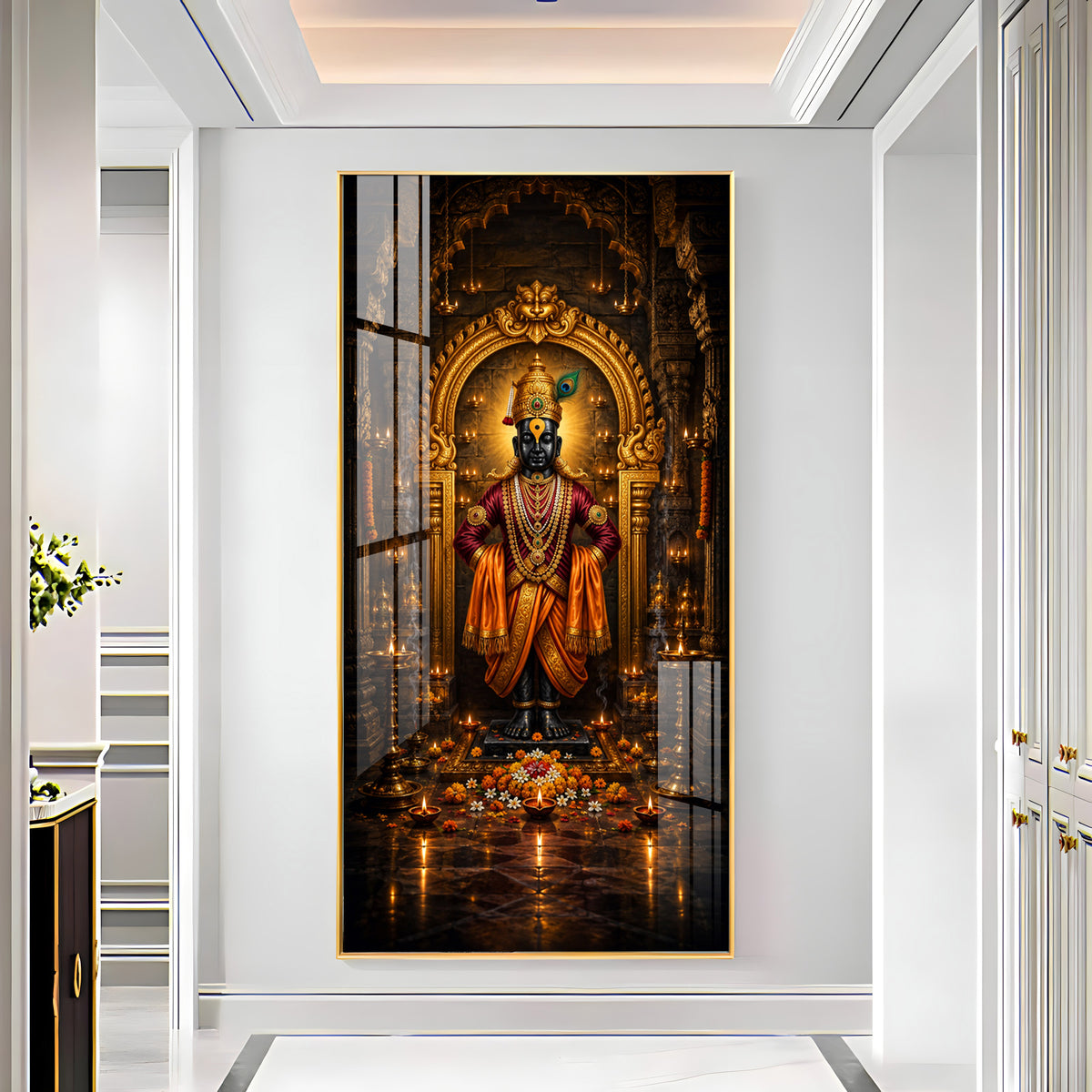 Lord Vithoba Premium Acrylic Vertical Wall Art
