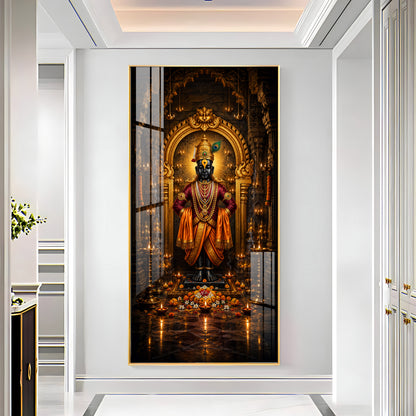 Lord Vithoba Premium Acrylic Vertical Wall Art