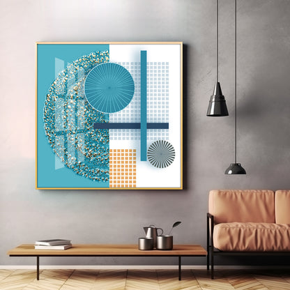 Gold Emboss Premium Acrylic Square Wall Art