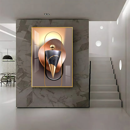 Visualization Of Geometric Premium Acrylic Vertical Wall Art