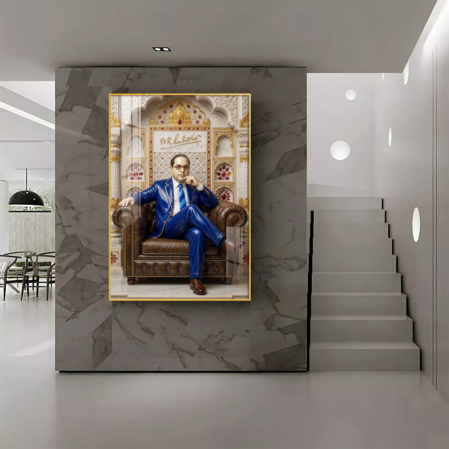 Dr. B.R. Ambedkar Premium Acrylic Vertical Wall Art