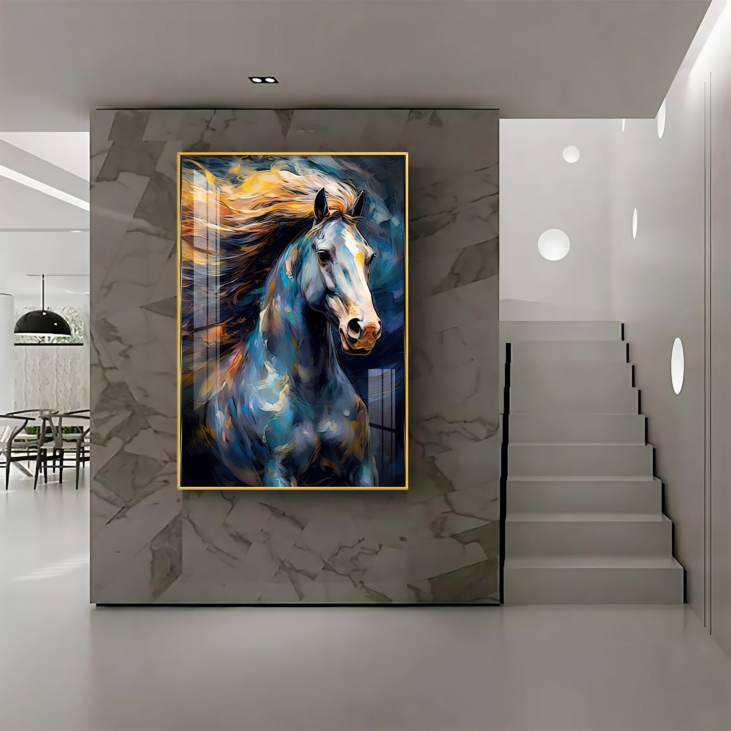 Radiant Horse Premium Acrylic Vertical Wall Art
