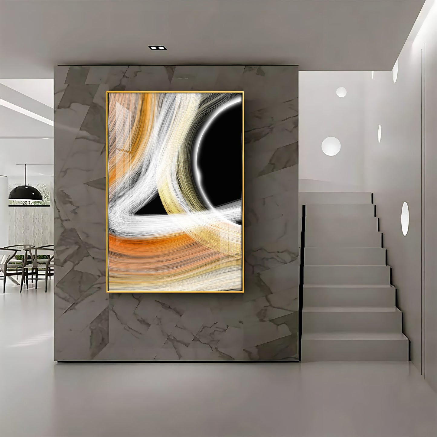 Vibrant Harmony Premium Acrylic Vertical Wall Art