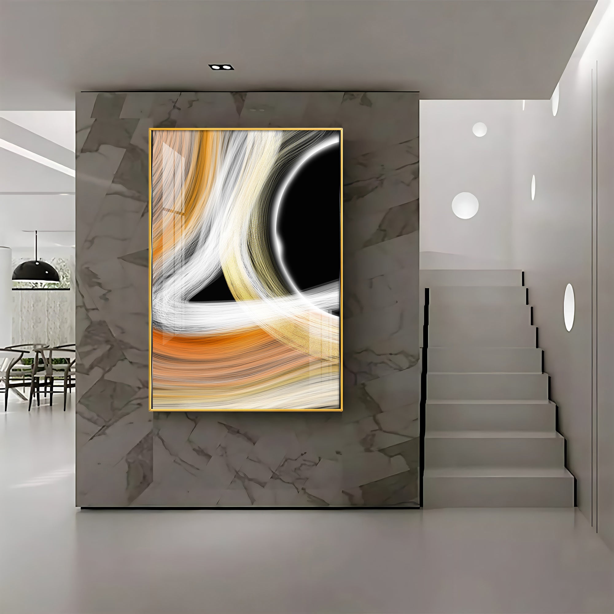 Vibrant Harmony Premium Acrylic Vertical Wall Art