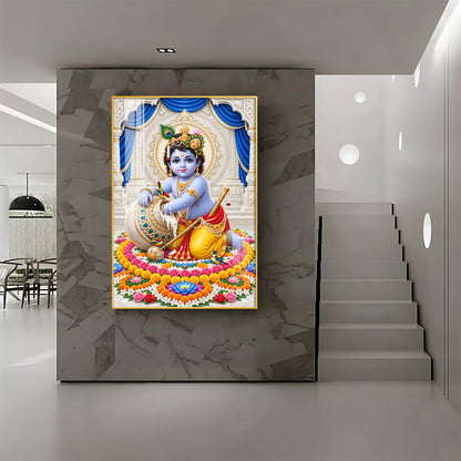 Joyful Bal Gopal Premium Acrylic Vertical Wall Art