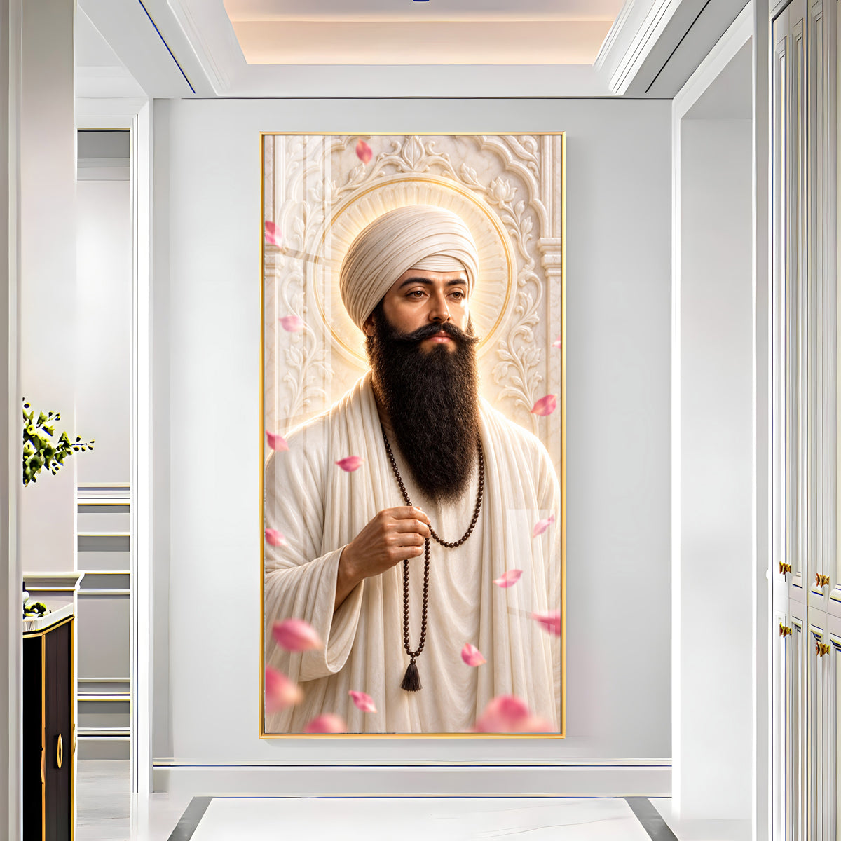 Guru Ram Das Ji Premium Acrylic Vertical Wall Art