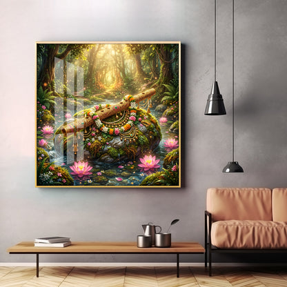 Beautiful Flute Premium Acrylic Square Wall Art