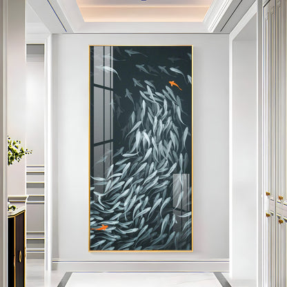 Fish Aquatic Harmony Premium Acrylic Vertical Wall Art