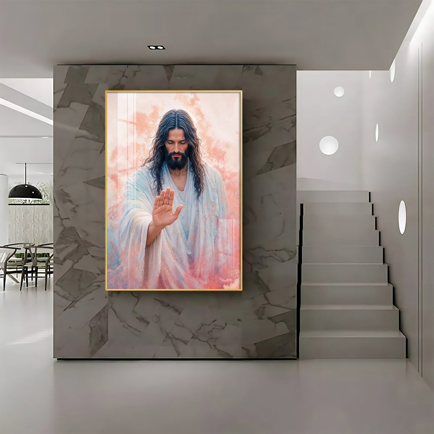 Jesus Christ Blessing Hand Premium Acrylic Wall Art