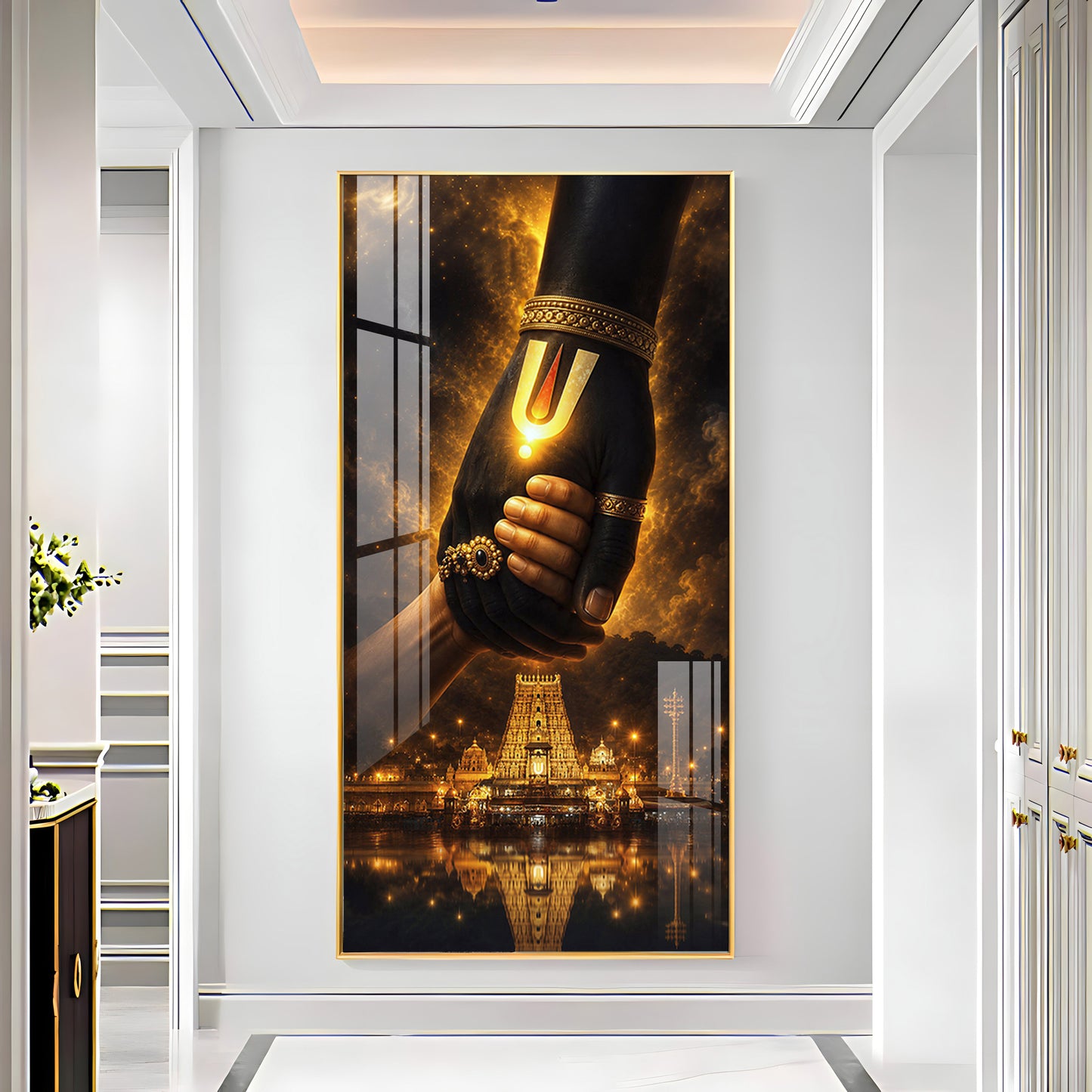 God Hand Of Spiritual Salvation Premium Acrylic Vertical Wall Art
