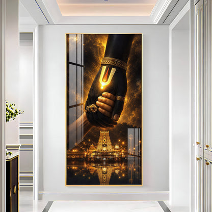 God Hand Of Spiritual Salvation Premium Acrylic Vertical Wall Art