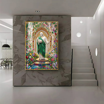 Depicts Jesus Premium Acrylic Vertical Wall Art