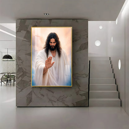 Depicting Jesus Christ Premium Acrylic Vertical Wall Art