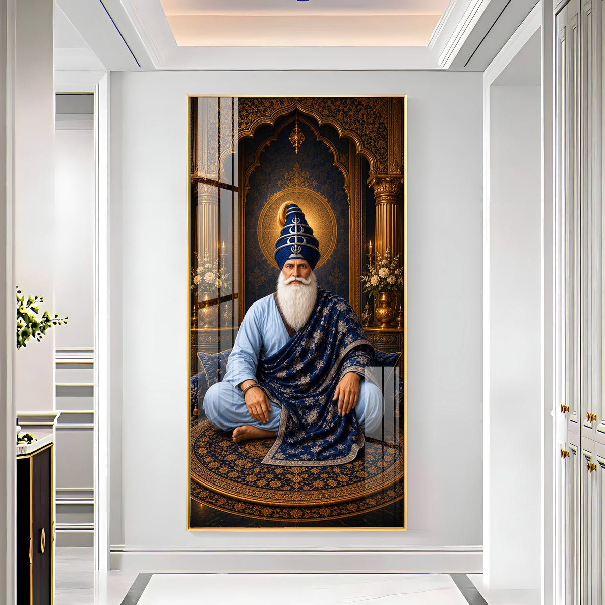 Spiritual Guru Hargobind Ji Premium Acrylic Vertical Wall Art