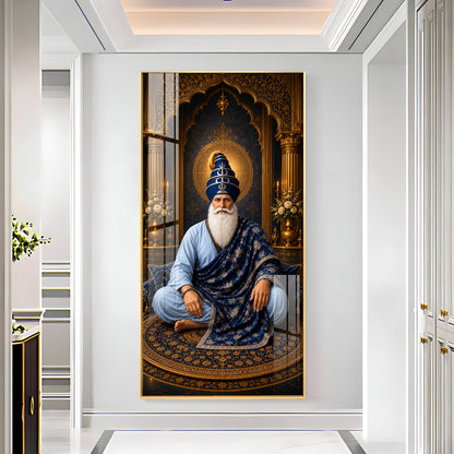 Spiritual Guru Hargobind Ji Premium Acrylic Vertical Wall Art