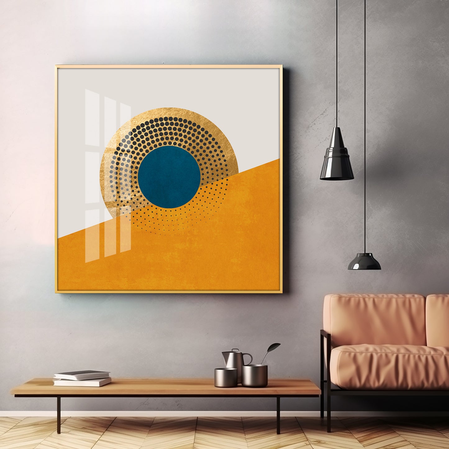 Beautiful Abstract Geometric Premium Acrylic Square Wall Art