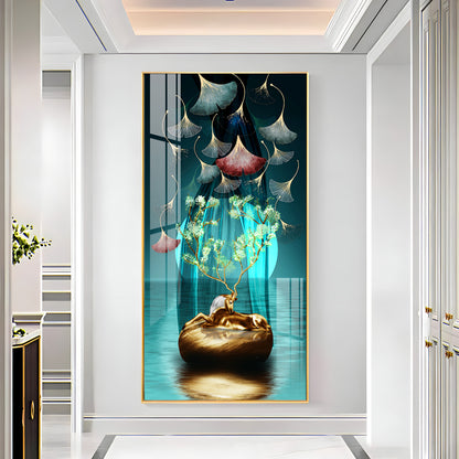 Elegant Petal Premium Acrylic Vertical Wall Art