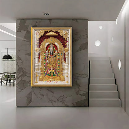 Divine Wisdom Venkateswara Premium Acrylic Vertical Wall Art