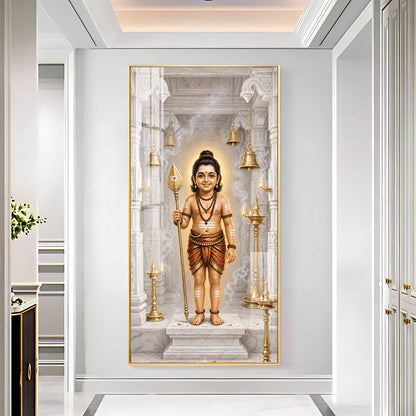 Child Lord Murugan Premium Acrylic Vertical Wall Art