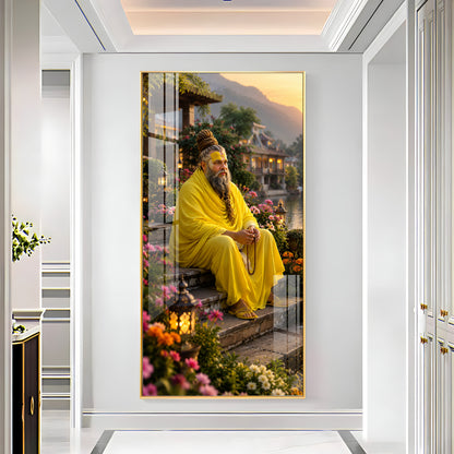 Shri Premanand Ji Maharaj Premium Acrylic Vertical Wall Art