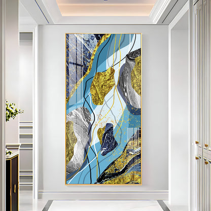 Azure Elegance Premium Acrylic Vertical Wall Art