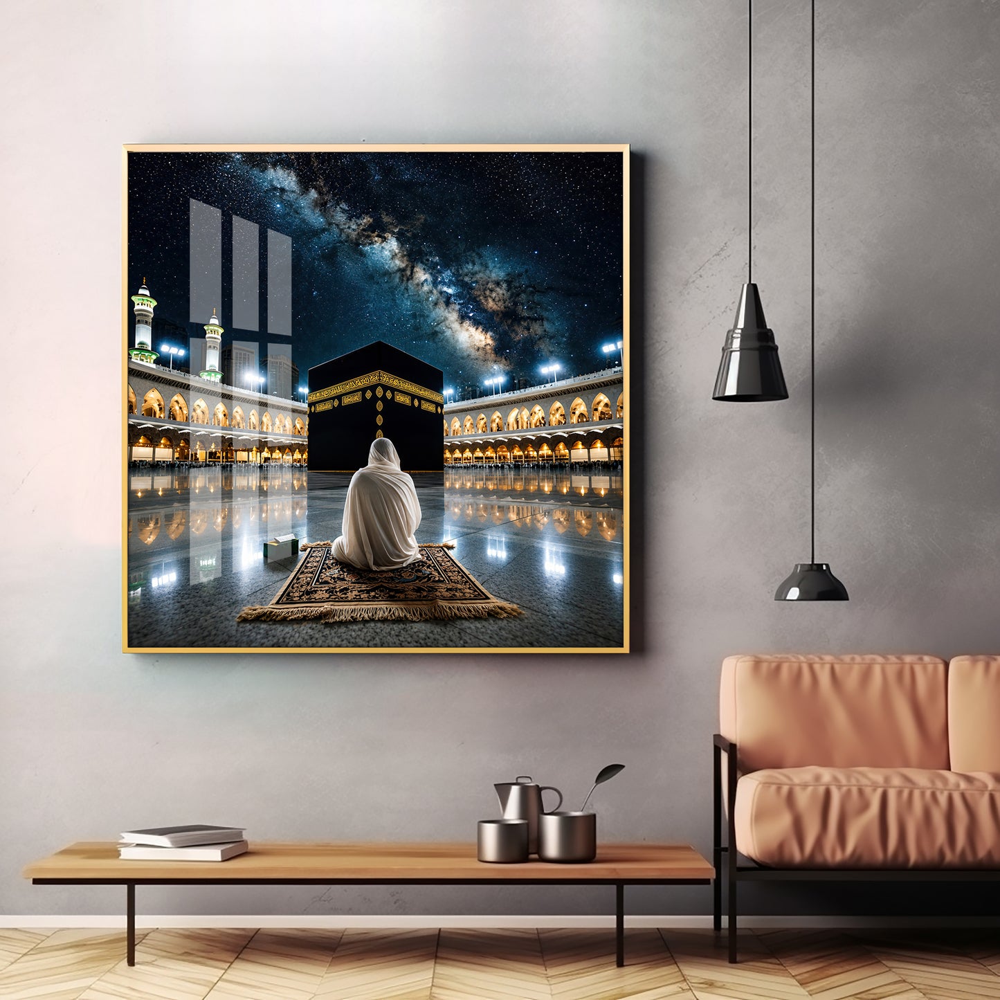 Kaaba Mecca Premium Acrylic Square Wall Art