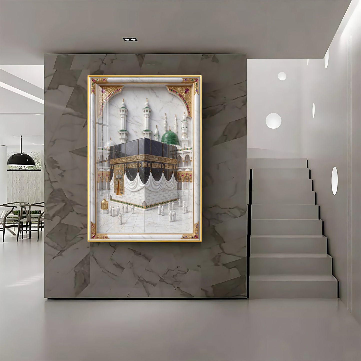 Spiritual Kaaba in Mecca Premium Acrylic Vertical Wall Art