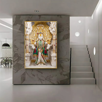 God Swaminarayan Premium Acrylic Vertical Wall Art