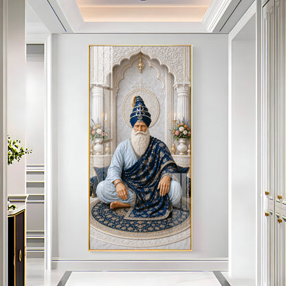 Divine Baba Deep Singh Premium Acrylic Vertical Wall Art