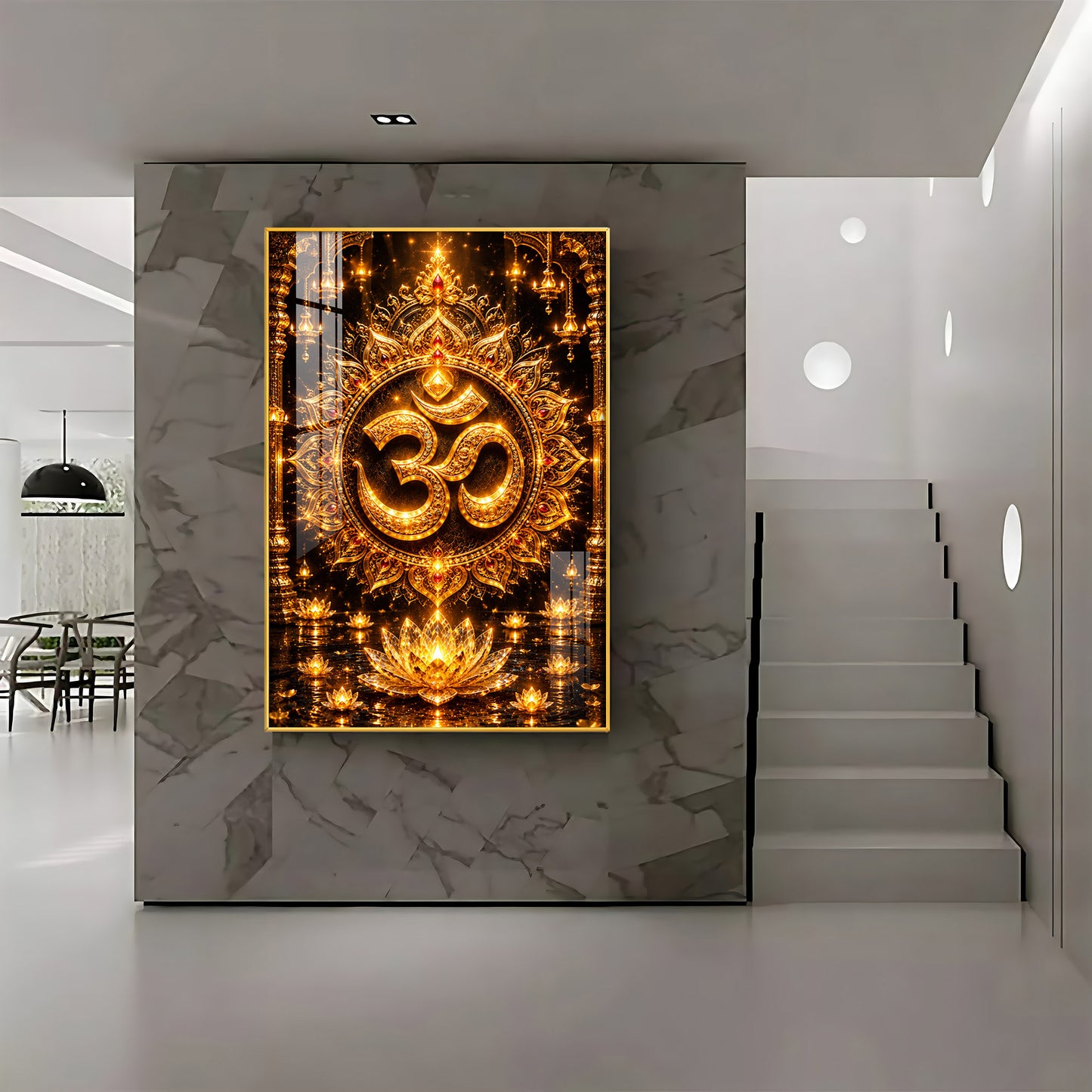 Om Symbol Premium Acrylic Vertical Wall Art