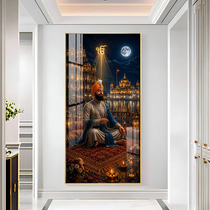Harmandir Sahib Ji Premium Acrylic Vertical Wall Art